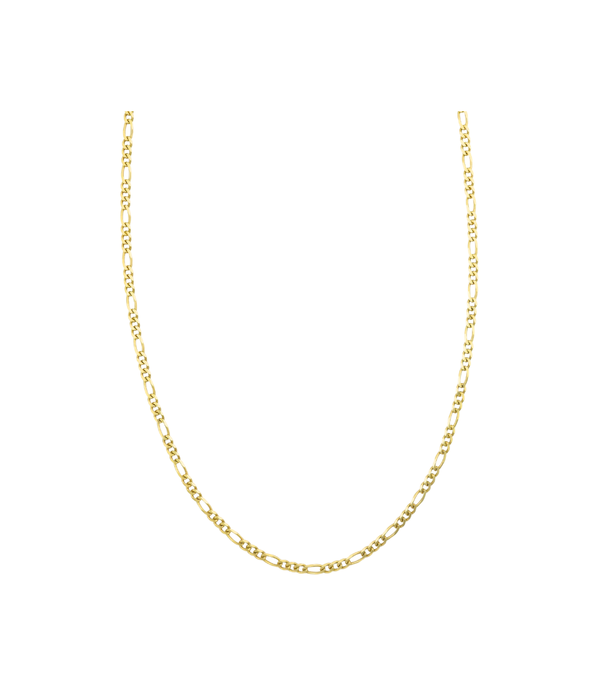 3mm 24" 14K Gold Figaro Chain