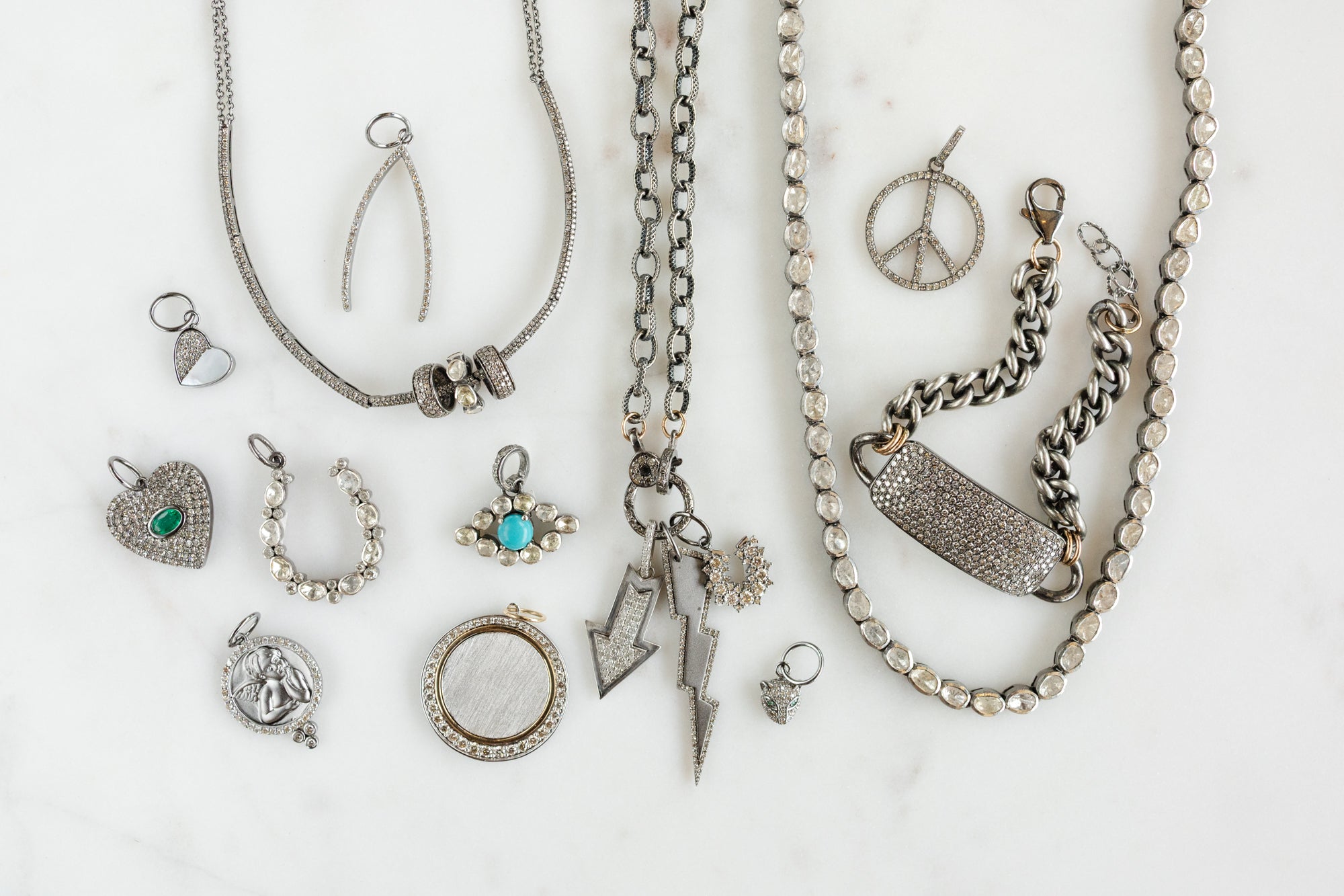 Silver & Diamond Jewelry