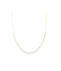 14K Gold Dainty Trio Triangle Diamond Necklace