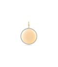 14K Gold Diamond Halo Medallion Charm