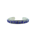 Federico Single Row Lapis Tiled Cuff