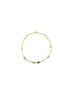 14K Gold Gold Disk Station Bracelet