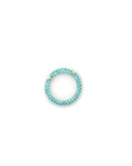 17mm 14K Gold Dotted Turquoise Lock Connector