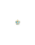 14K Gold Diamond Turquoise Butterfly Earring Charm