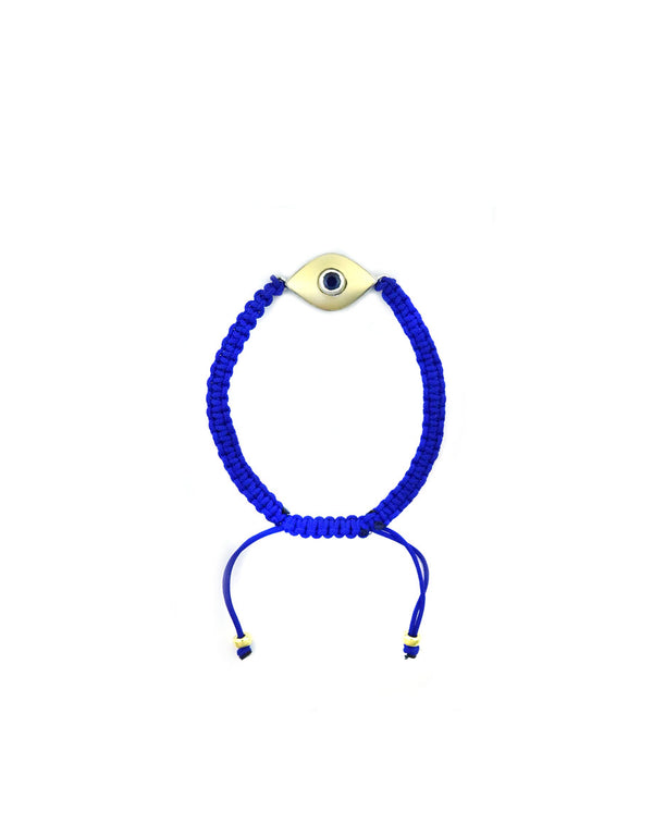 Classic Cosmic Eye Bracelet: Cobalt Blue Cord