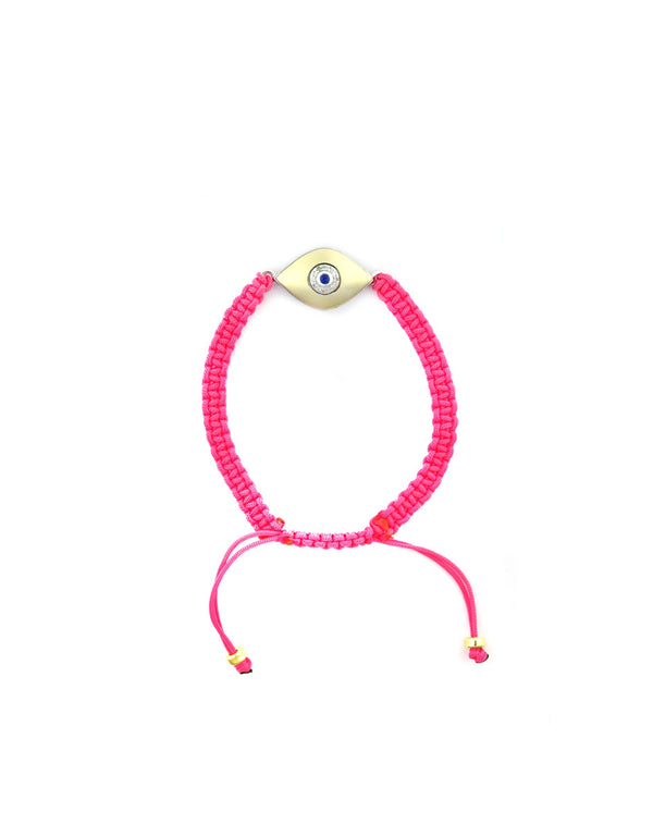 Halo Cosmic Eye Bracelet: Hot Pink Cord