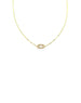 14K Gold Lexi Lock Necklace: Tiny Gold Bar Chain