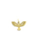 14K Matte Gold Diamond Eagle Charm