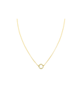 14K Gold 1.5mm Rolo Lock Necklace 18"