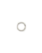 17mm 14K White Gold Diamond Lock Connector