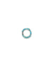 17mm Silver Inlay Turquoise Lock Connector