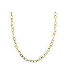 14K Gold 10mm Oval Link Necklace