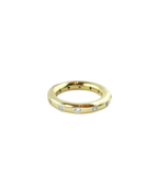 14K Gold Dotted Diamond Donut Eternity Ring