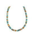 8mm Heishi Turquoise + Spiny Oyster Rondelle Necklace