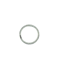 25mm Silver Diamond Round Lock Connector