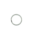 25mm Silver Diamond Round Lock Connector