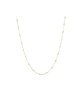14K Gold 3mm Freshwater Pearl Tin Cup Necklace