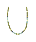 18" Heishi Quartz Aqua Mix Necklace