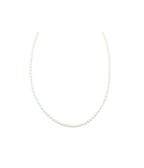 4mm Freshwater White Pearl Rondelle Necklace