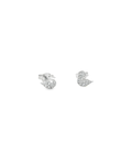 14K White Gold Diamond Swan Studs