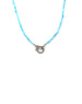 The Eva Lock Necklace: 2mm Turquoise