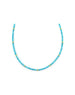 2mm Sleeping Beauty Square Turquoise Rondelle Necklace
