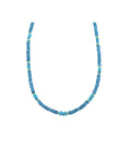 4mm Blue Topaz Turquoise Mix Gemstone Necklace