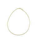 14K Gold 2mm Omega Collar Necklace