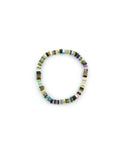 4mm Smooth Heishi Multi Agate Rondelle Bracelet