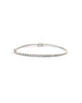 14K White Gold 2.25ct 4 Prong Tennis Bracelet