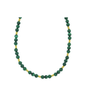 5mm Malachite Trio Rondelle Necklace