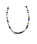 Chunky Midnight Desert Mix Gemstone Rondelle Necklace