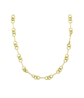 14K Gold Round + Bar Link Chain