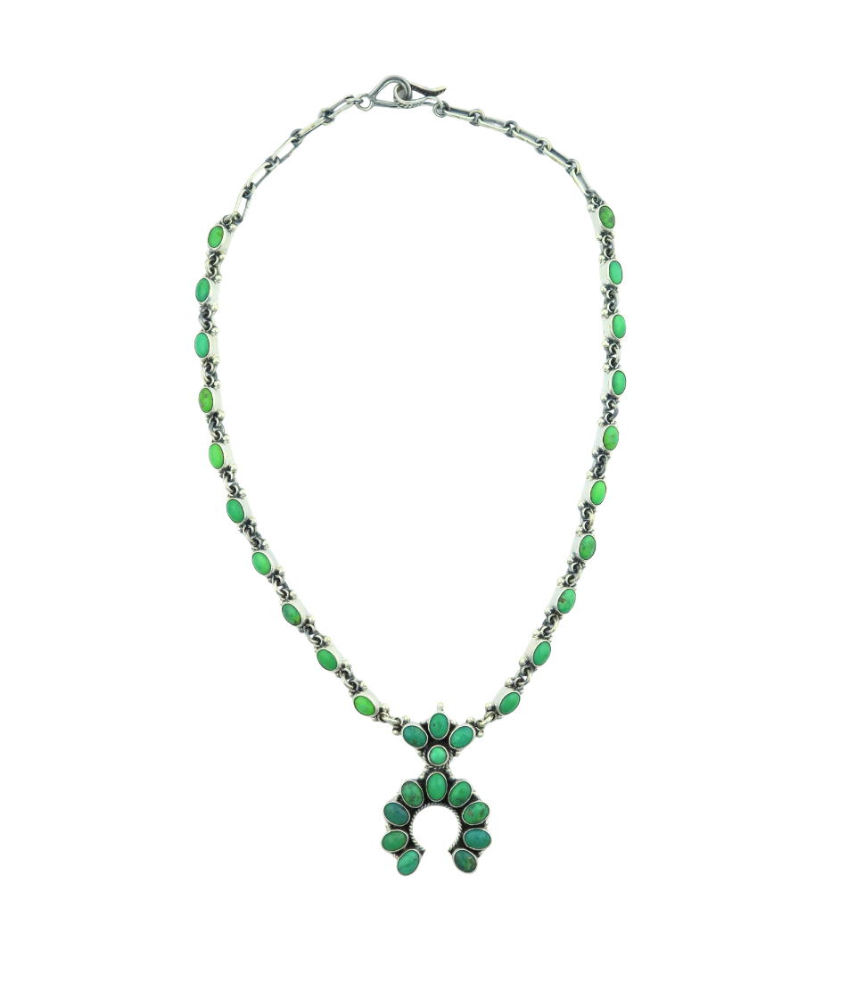 Federico Mini Green Turquoise Naja Necklace