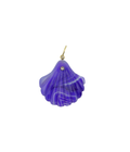 Purple Laguna Agate Scallop Shell Charm