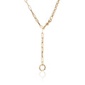 14K Gold 1/2 Rolo + Paperclip Swivel Clip Lock Necklace