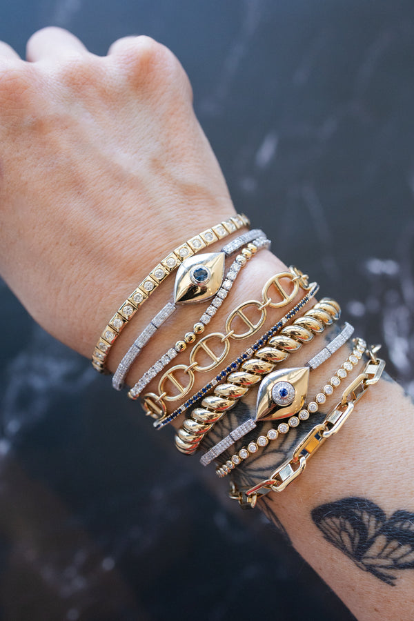 Classic Cosmic Eye Diamond Tennis Bracelet