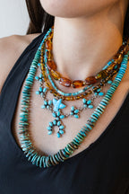 Federico Mini Turquoise Squash Blossom