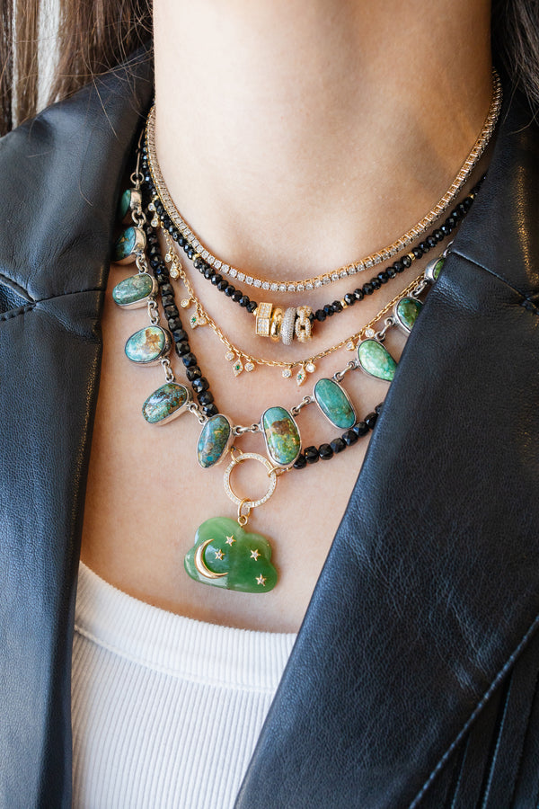 One of a Kind Federico Turquoise Slab Necklaces