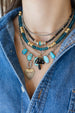 One of a Kind Federico Turquoise Slab Necklaces