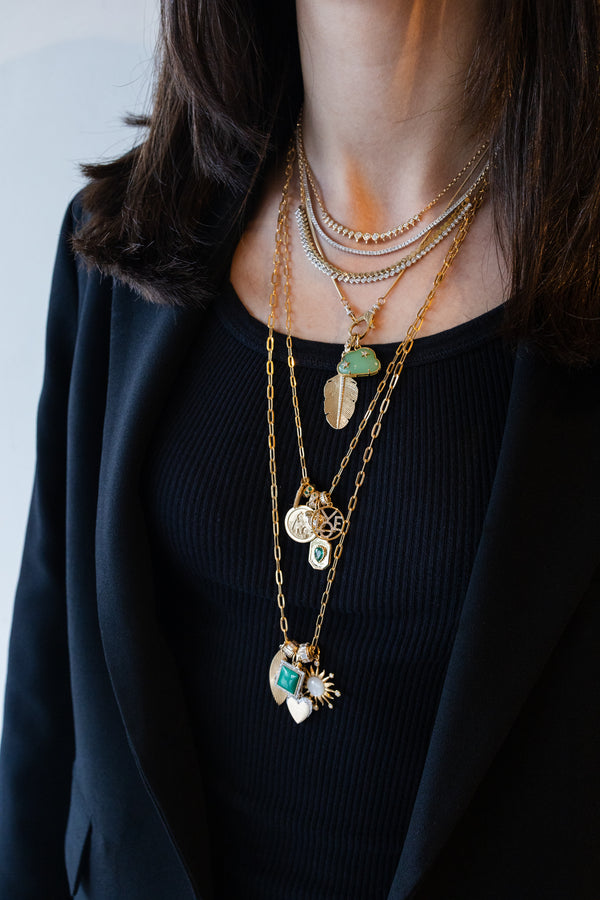 2.5x6mm XS 14K Gold Flat Paper Clip Chain