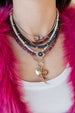 5mm Gray Silverite Rondelle Necklace