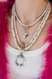 5mm Gray Silverite Rondelle Necklace