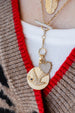 14K Gold Dove Diamond Coin Charm