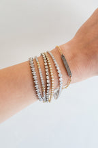 Mini Polki Diamond Tennis Bracelet