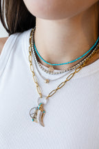 Mini Silver Polki Diamond Tennis Necklace