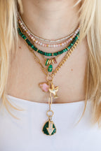 14K Gold Diamond Line Thunderbird Charm