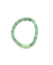 14K Gold Chrysoprase LOVE Stretchy Bracelet