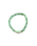 14K Gold Chrysoprase LOVE Stretchy Bracelet