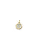 Small 14K Gold Mother of Pearl Sun Charm